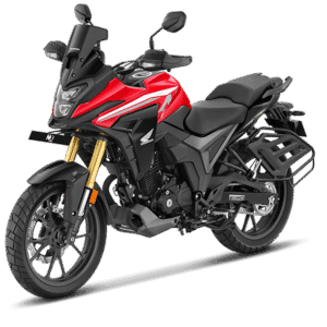 Honda NX200 red side view