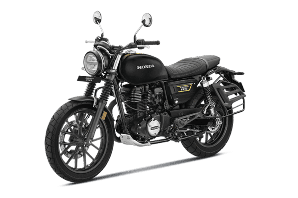 H'ness CB350 RS DLX black side view
