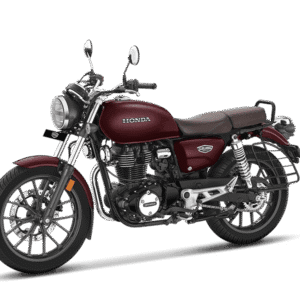 Honda H'ness CB350 DLX Pro Red side view