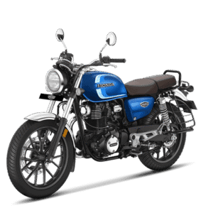 Home CB350 hness dlx pro chrome blue side view