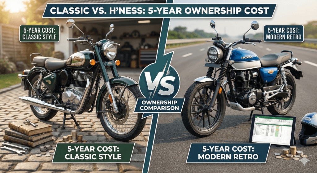 Classic 350 vs Honda CB350 H'ness ownership cost