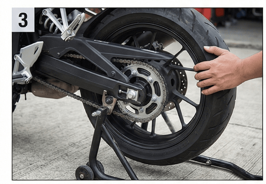 step 3 of chain care