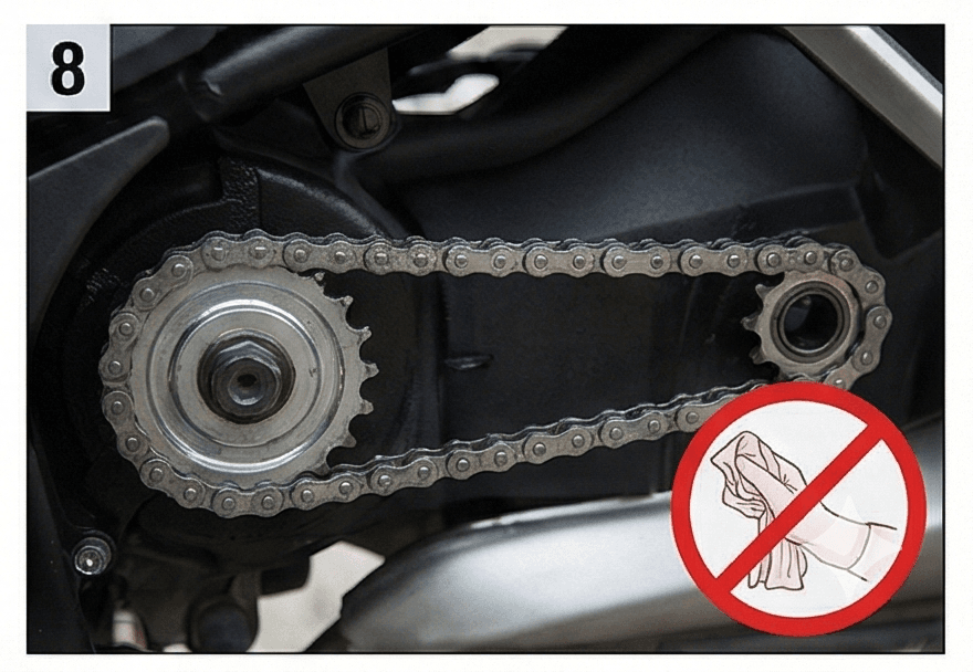 step 8 of chain care